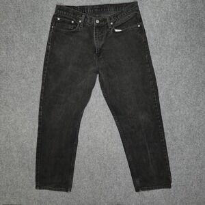 Polo Ralph Lauren Jeans Men 33x29 Black Relaxed Denim Pants Classic Tag 34x30